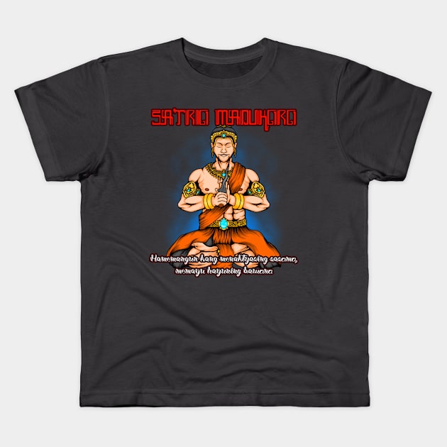 Javanese warior Kids T-Shirt by Aryaatmawira Art